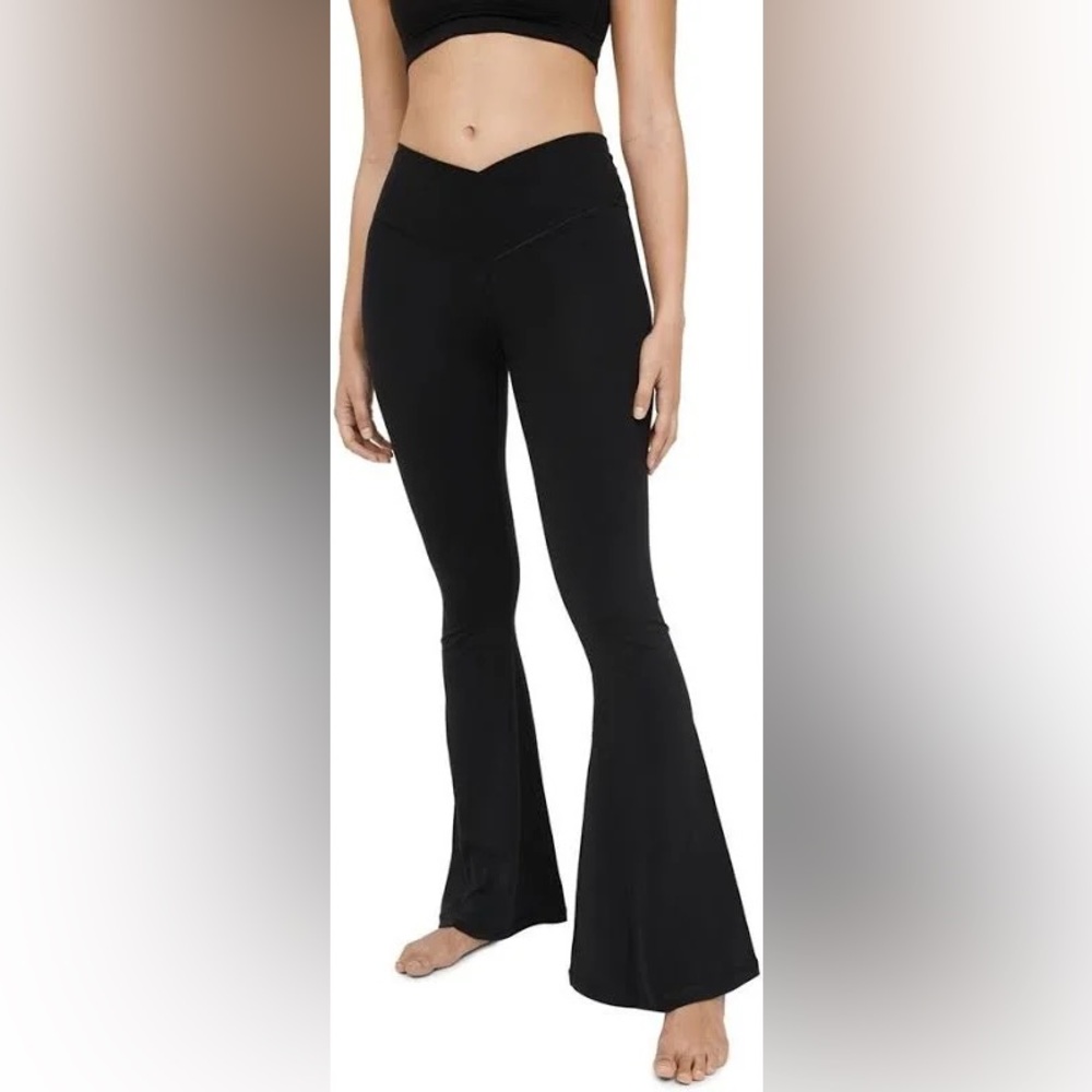 Aerie Real Me High Waisted Crossover Super Flare Legging